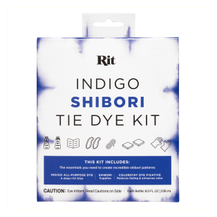 RIT DYE INDIGO Shibori Tie Dye Kit 2x 8oz + Accessories - Zestaw do barwienia tkanin na kolor INDYGO